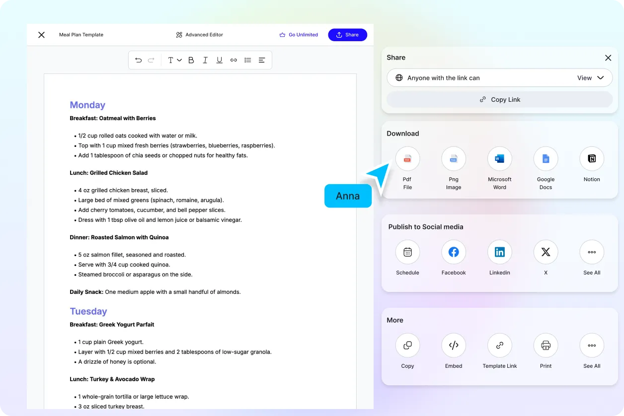 Free AI Meal Plan Generator Online, Smart Weekly & Diet Planner [ No Signup ]